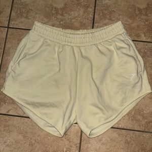 Gymshark Cream Women's Athletic Shorts